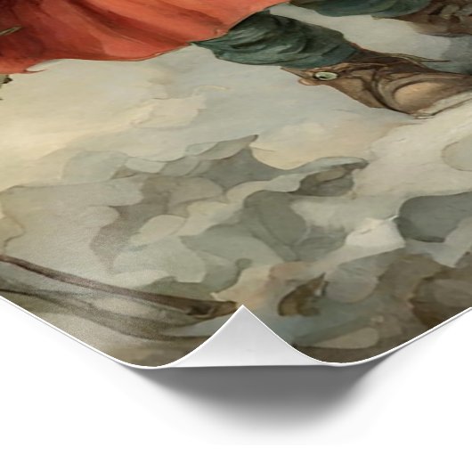 冬の森のおとぎ話クリスマス格言家族 ポスター (コーナー)