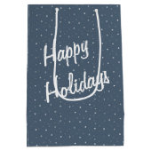 冬の森のアイリッシュセッター ミディアムペーパーバッグ (裏面)