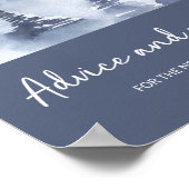 冬の森のアドバイスと新婚の願い ポスター (角)