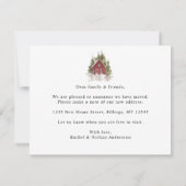 冬の森のアドレスの変更を移動 案内状 (裏面)