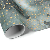 冬の森のウッドランドゴールデンの雪 ラッピングペーパー (ロールコーナー)