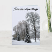 冬の森のカード季節のごあいさつカード シーズンカード (正面)