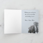 冬の森のカード季節のごあいさつカード シーズンカード (内部)