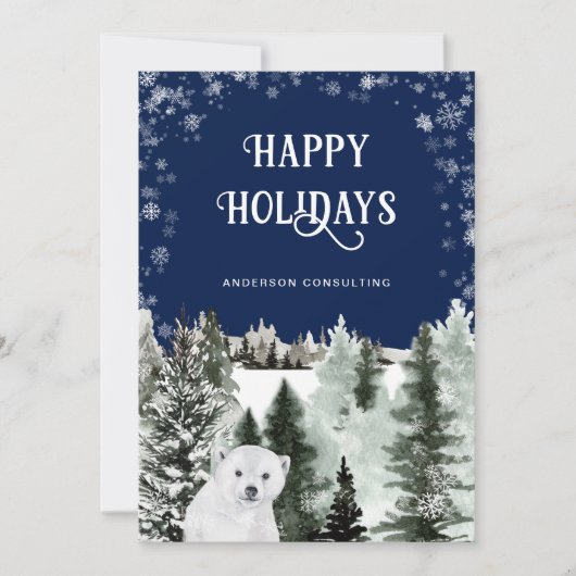 冬の森のクマ事業 シーズンカード (正面)