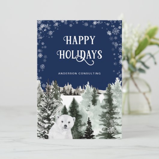 冬の森のクマ事業 シーズンカード (スタンド正面)