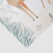 冬の森のクリスマスに水色の鹿 薄葉紙 (詳細)