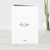 冬の森のクリスマスアイリッシュセッター シーズンカード (裏面)