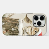 冬の森のクリスマスウサギと鳥 Case-Mate iPhoneケース (裏面 (横))