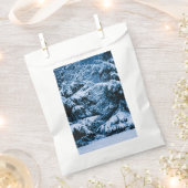 冬の森のクリスマスツリー フェイバーバッグ (クリップ留めされた状態)
