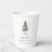 冬の森のクリスマスパイン 紙コップ (正面)