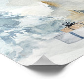 冬の森のジェンダーが男の子または女の子のグラフを明らかにする ポスター (角)