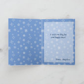 冬の森のスタイルで死んだモロと鳥ロシアの シーズンカード (内部)