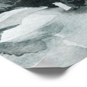 冬の森のスタグディアナイトスカイポスター ポスター (角)