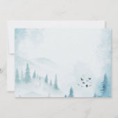 冬の森のストリングライト, 出席のご連絡 招待状 (裏面)