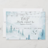 冬の森のストリングライト, 出席確認 招待状 (正面)