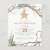 冬の森のバジェットホリデーパーティーへようこそ チラシ (正面)