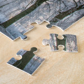 冬の森のパス歩く、252個ジグソーパズル ジグソーパズル (側面)