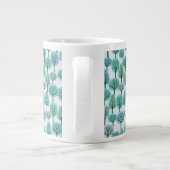 冬の森のパターン ジャンボコーヒーマグカップ (裏面)