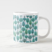 冬の森のパターン ジャンボコーヒーマグカップ (右)