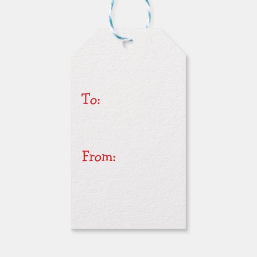 冬の森のフェスティバル鹿 ギフトタグ (裏面)