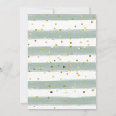 冬の森のベビーその冷たい外の赤ちゃんシャワー 招待状 (裏面)