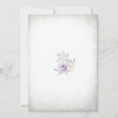 冬の森のベビーシャワー招待状 招待状 (裏面)