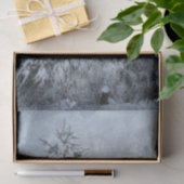 冬の森のヴィンテージの森林の雪に覆われた木々 薄葉紙 (ギフト)