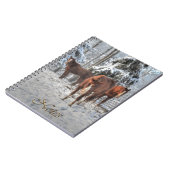 冬の森の中で栗ダンランチ馬3 ノートブック (左側)