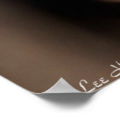 冬の森の中で白い鹿の子鹿のポスター ポスター (角)