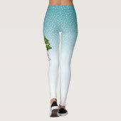 冬の森の中で眠れるシェットランド・シェプドッグ レギンス (裏面)