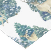 冬の森の中のシカ テーブルクロス (アングル)