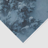 冬の森の中の白い牡鹿アートデコパージュ 薄葉紙 (詳細)