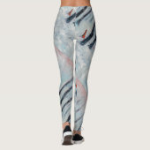 冬の森の中の赤い乗馬フードのような姿 レギンス (裏面)