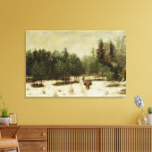 冬の森の入り口 キャンバスプリント (インサイチュ (リビング))