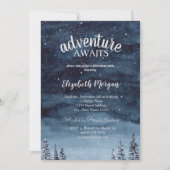 冬の森の冒険が待っている　退職パーティー 招待状 (正面)