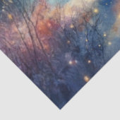 冬の森の切り離しランタン付きホッキョクグマ 薄葉紙 (詳細)