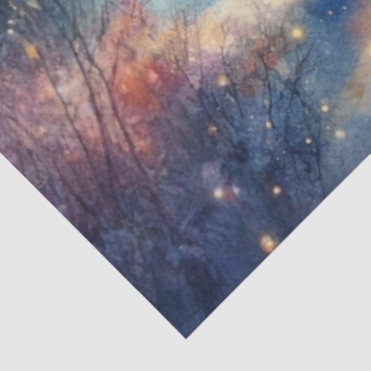 冬の森の切り離しランタン付きホッキョクグマ 薄葉紙 (詳細)