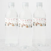 冬の森の動物たち 森のベビーシャワー ペットボトルラベル (ボトル)