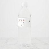 冬の森の動物たち 森のベビーシャワー ペットボトルラベル (裏面)
