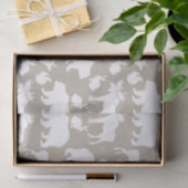 冬の森の動物のパターンの休日 薄葉紙 (ギフト)