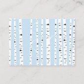 冬の森の動物の囲いブックのリクエスト エンクロージャーカード (裏面)