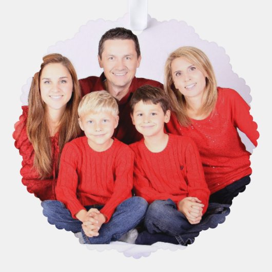 冬の森の動物の水の色メリークリスマス オーナメントカード (裏面)