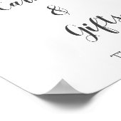 冬の森の動物の赤ちゃんシャワーカード&ギフト ポスター (角)