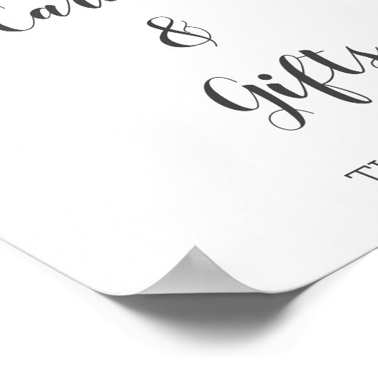 冬の森の動物の赤ちゃんシャワーカード&ギフト ポスター (角)