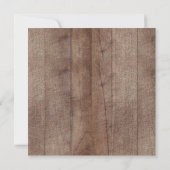 冬の森の動物 ベビーシャワー 招待状 (裏面)