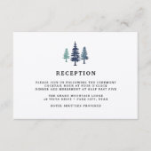 冬の森の受付カード エンクロージャーカード (正面)