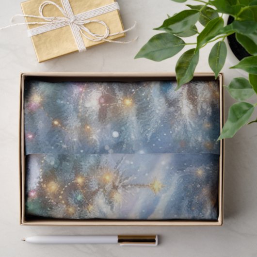 冬の森の地の極熊のソードクラフトデコップページ 薄葉紙 (ギフト)