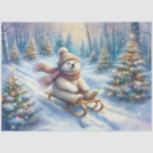 冬の森の地の極熊のソードクラフトデコップページ 薄葉紙 (正面)