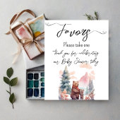 冬の森の外は寒く、ベビー好き ポスター