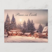冬の森の家、平和の地 シーズンポストカード (正面)